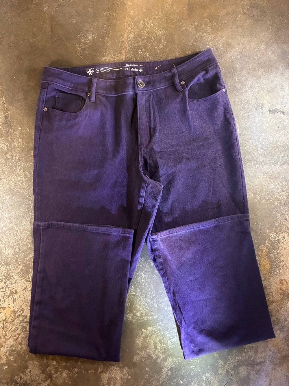 Coldwater Creek Purple Boot Cut Pants